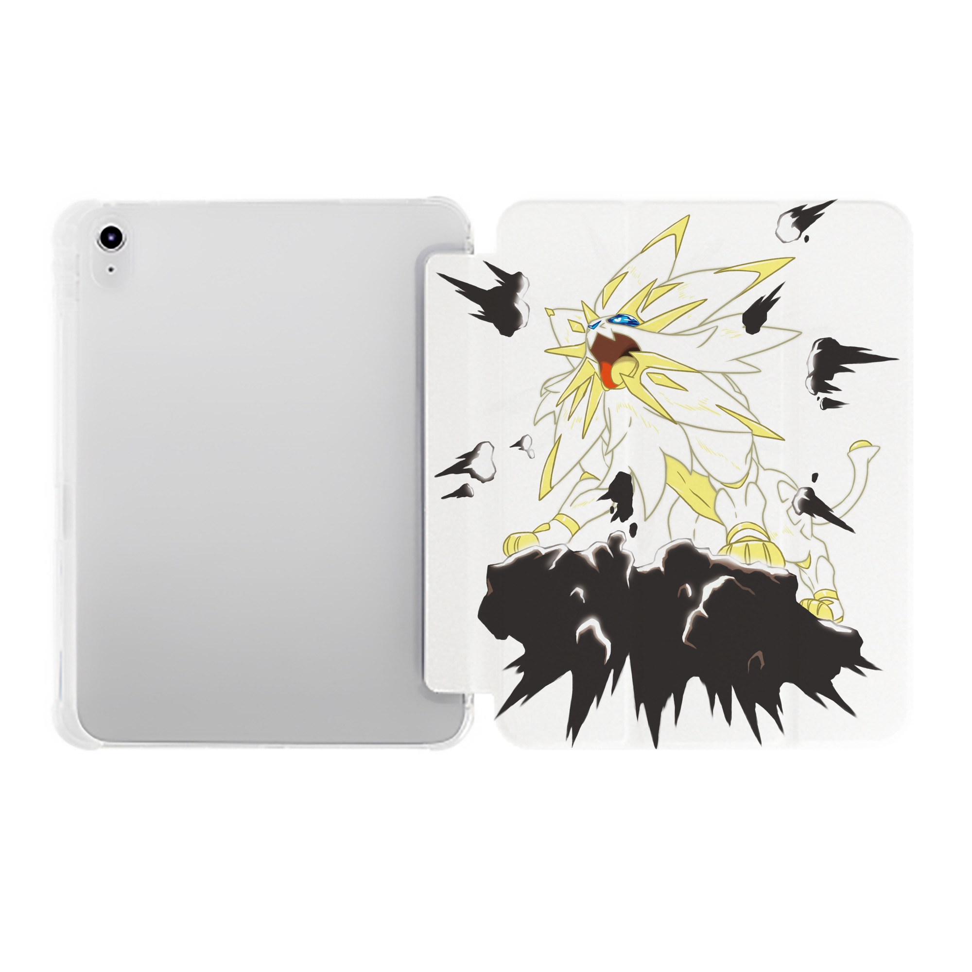 （画像用） ポケットモンスター Pokémon IPad ケース ペン収納付き 三つ折りスタンド PUレザー×シリコン 対応機種9.5/10.5/10.9インチ